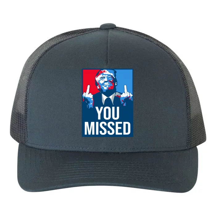 You Missed Middle Finger Donald Trump Usa Patriotic Yupoong Adult 5-Panel Trucker Hat