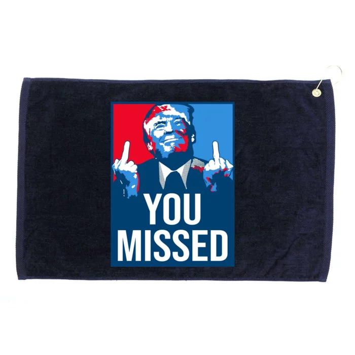 You Missed Middle Finger Donald Trump Usa Patriotic Grommeted Golf Towel