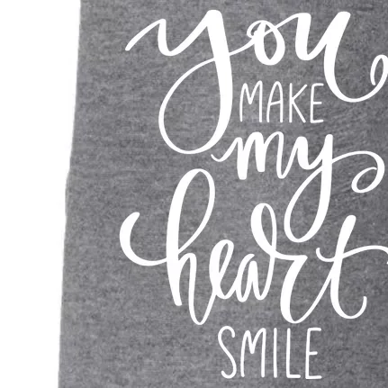 You Make My Heart Smile Cute Gift Doggie 3-End Fleece Hoodie