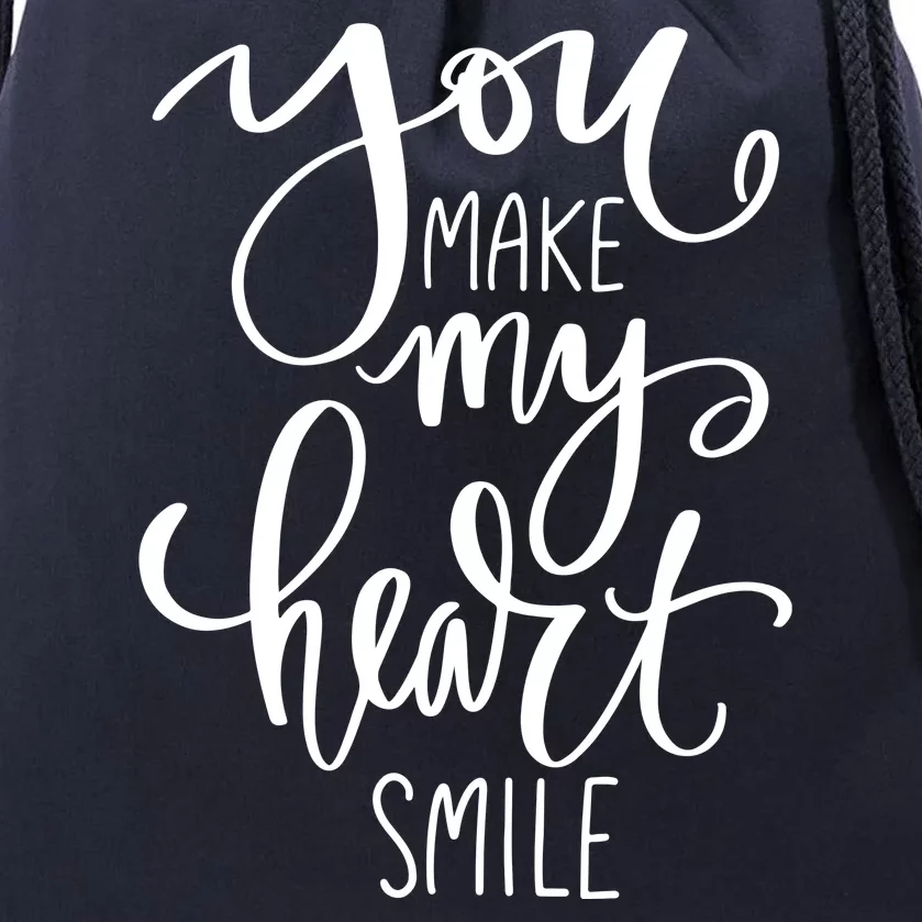 You Make My Heart Smile Cute Gift Drawstring Bag