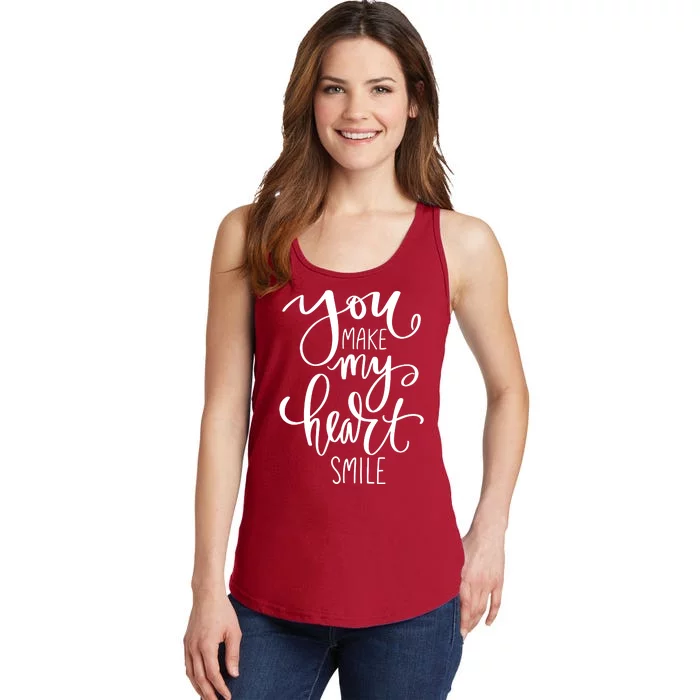 You Make My Heart Smile Cute Gift Ladies Essential Tank