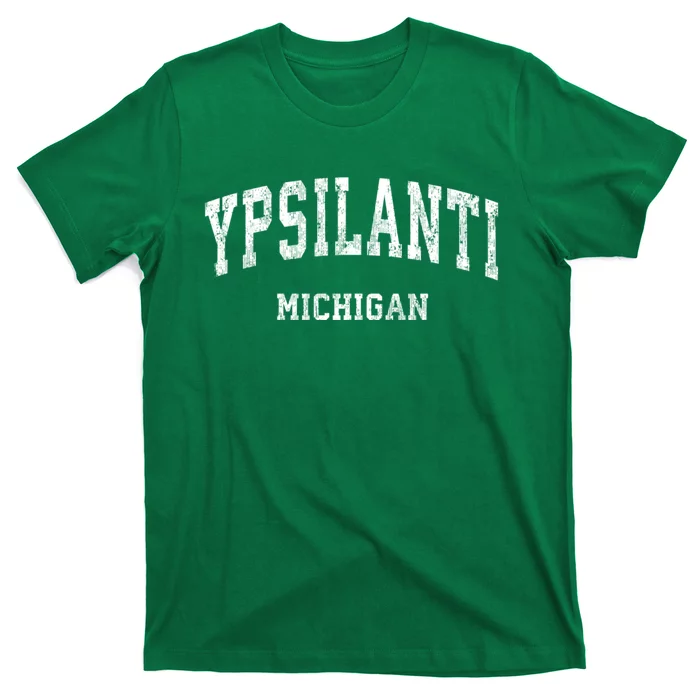 Ypsilanti Michigan Mi Vintage Varsity Sports Established T-Shirt