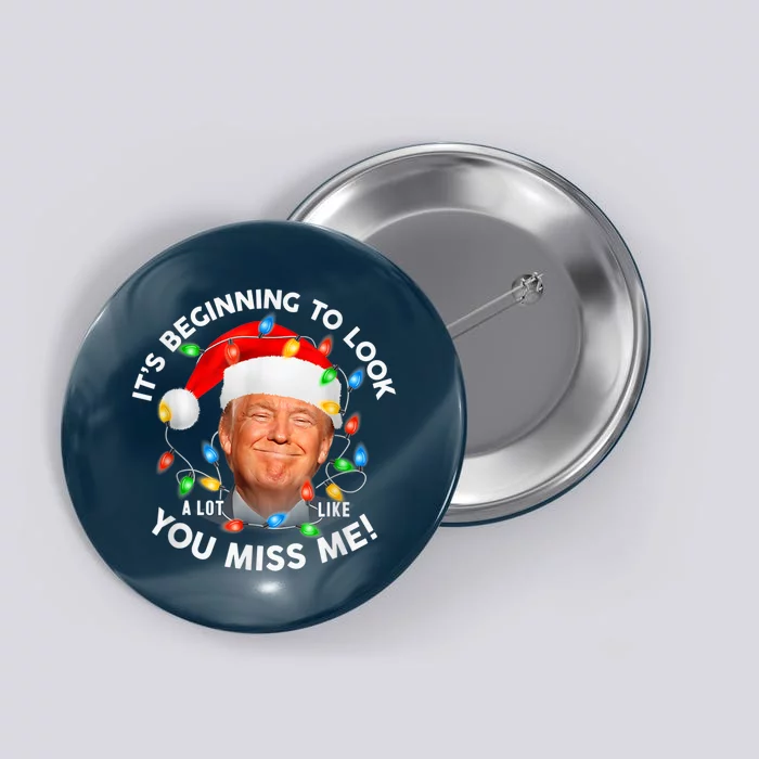 You Miss Me Trump Anti Biden Family Christmas Pajamas Button