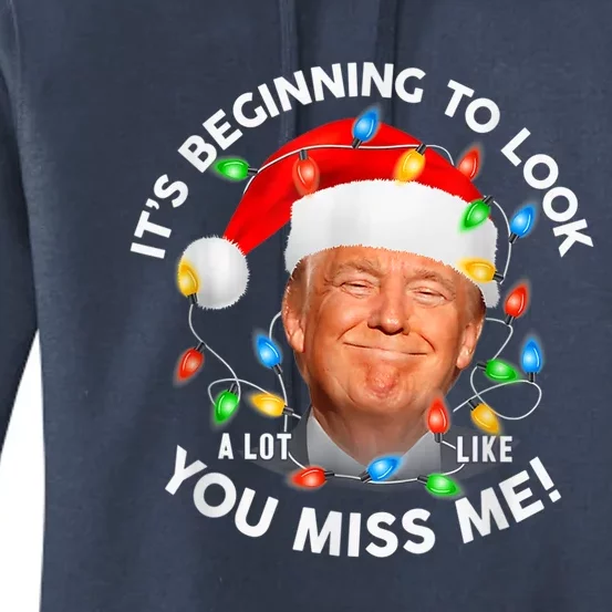 You Miss Me Trump Anti Biden Family Christmas Pajamas Women's Pullover Hoodie