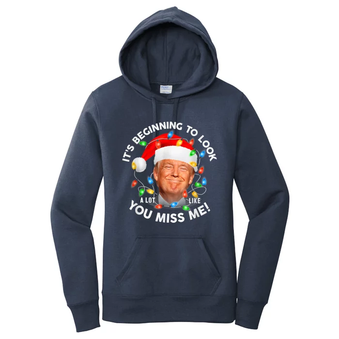 You Miss Me Trump Anti Biden Family Christmas Pajamas Women's Pullover Hoodie