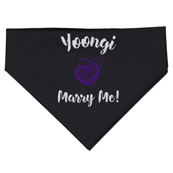 Yoongi Marry Me! USA-Made Doggie Bandana