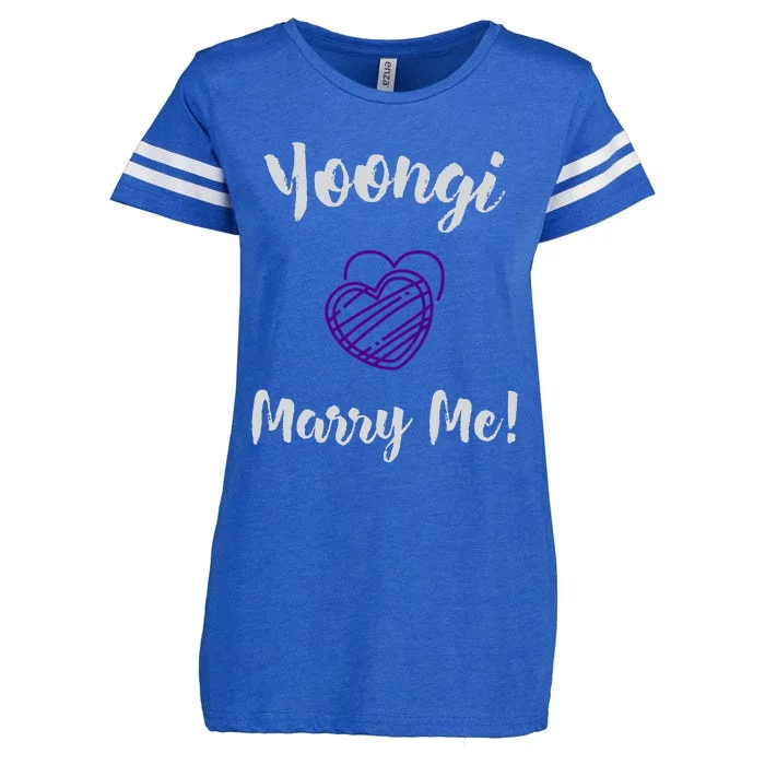 Yoongi Marry Me! Enza Ladies Jersey Football T-Shirt