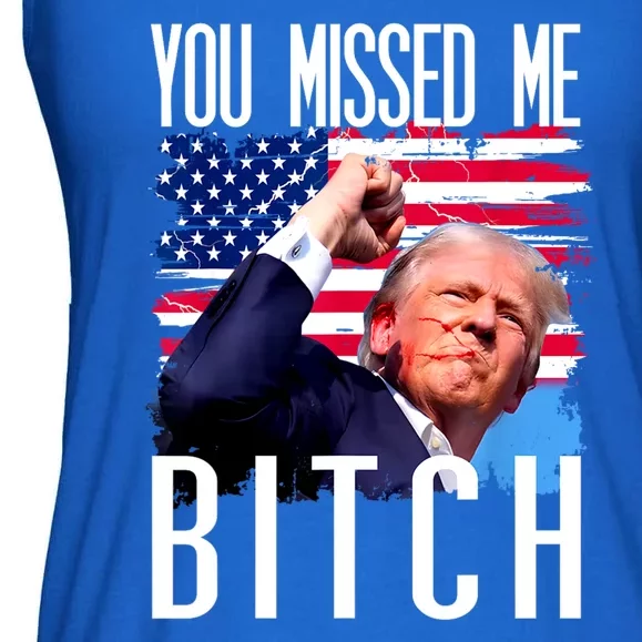 You Missed Me Bitch Trump 2024 Ladies Essential Flowy Tank