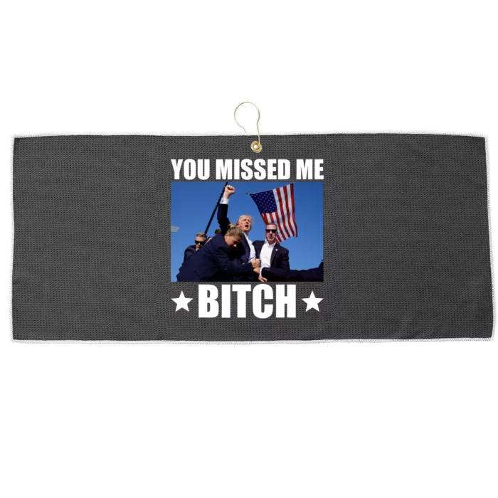 You Missed Me Bitch Trump 2024 Large Microfiber Waffle Golf Towel