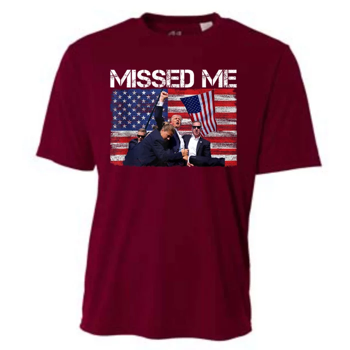 You Missed Me Donald Trump 2024 Usa Election Voting Cooling Performance Crew T-Shirt