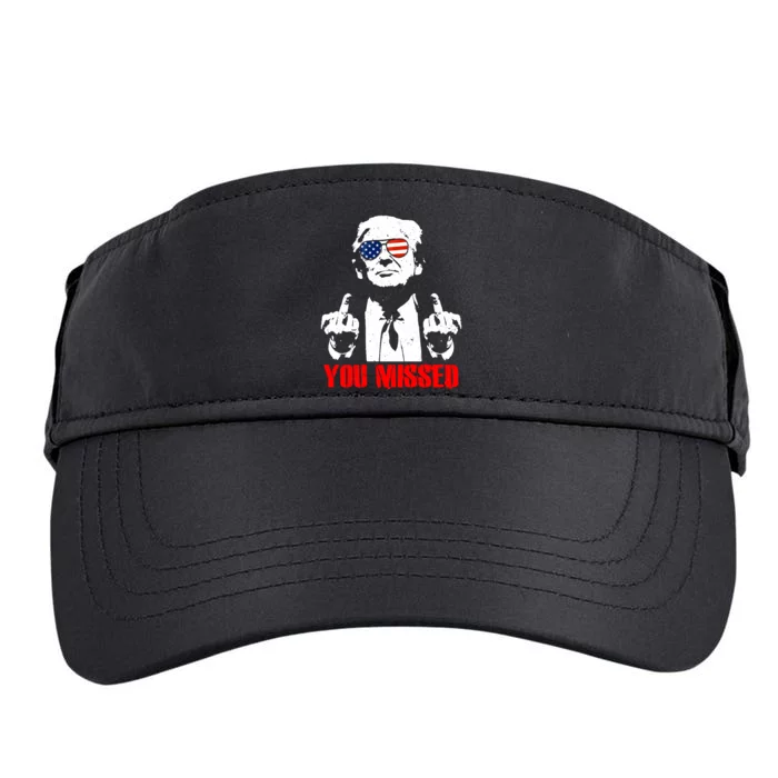 You Missed Middle Finger Trump 2024 Take America Back Pennsylvania Rally Adult Drive Performance Visor