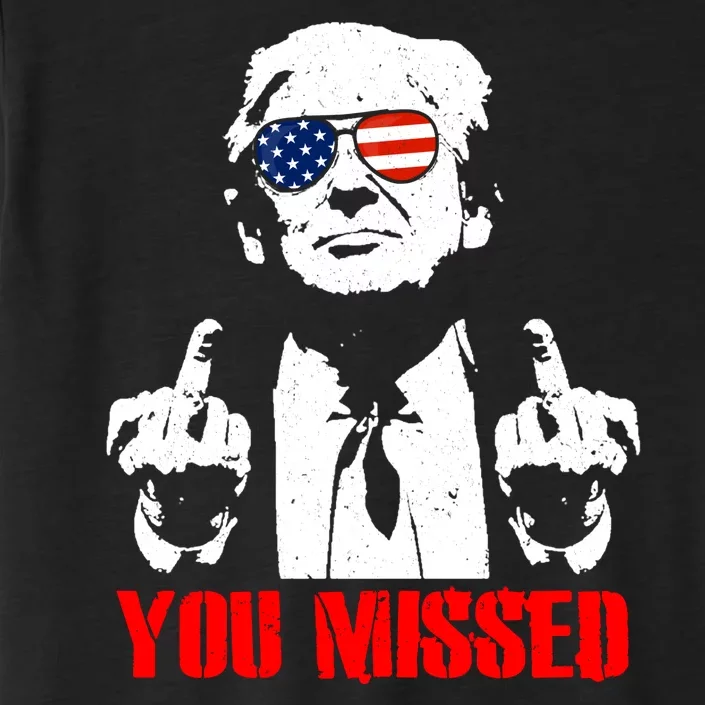 You Missed Middle Finger Trump 2024 Take America Back Pennsylvania Rally ChromaSoft Performance T-Shirt