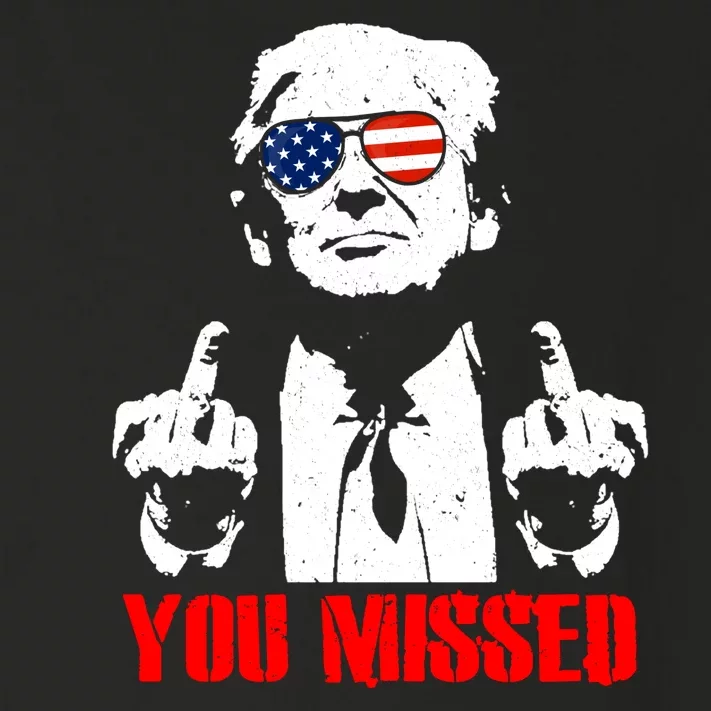 You Missed Middle Finger Trump 2024 Take America Back Pennsylvania Rally Toddler Long Sleeve Shirt