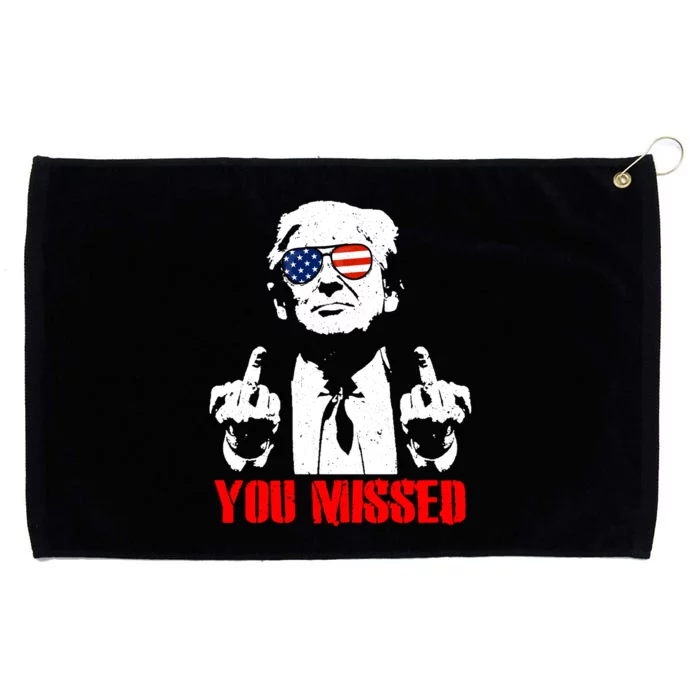 You Missed Middle Finger Trump 2024 Take America Back Pennsylvania Rally Grommeted Golf Towel