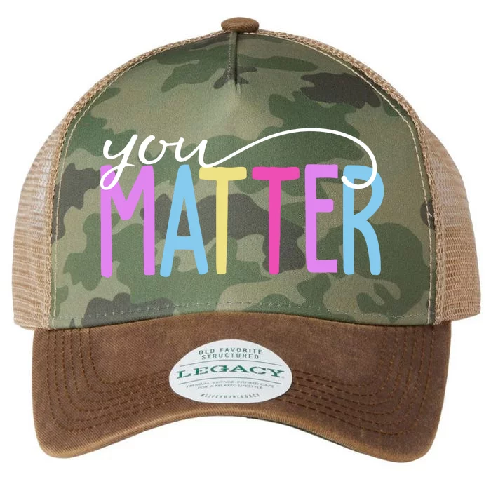 You Matter Mental Health Awareness Colorful Legacy Tie Dye Trucker Hat