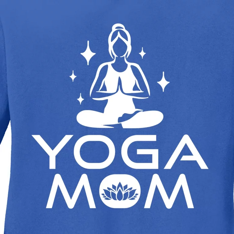 Yoga Mom Namaste Yogi Buddhism Mothers Day Meditation Cool Gift Ladies Long Sleeve Shirt