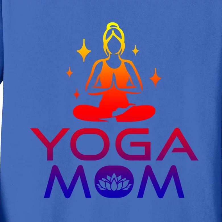 Yoga Mom Namaste Yogi Buddhism Mothers Day Meditation Funny Gift Kids Long Sleeve Shirt