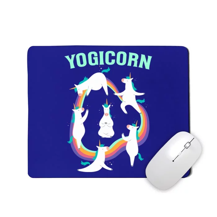 Yogicorn Magical Namaste Unicorn Funny Yoga Meditation Gift Mousepad