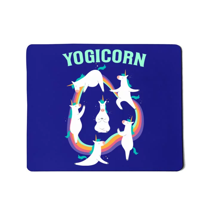 Yogicorn Magical Namaste Unicorn Funny Yoga Meditation Gift Mousepad