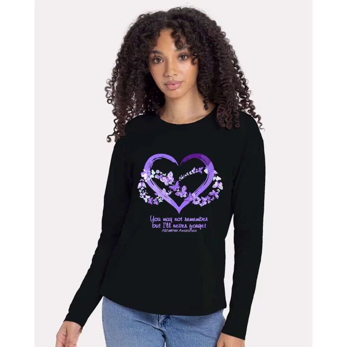 You May Not Remember AlzheimerS Disease Womens Cotton Relaxed Long Sleeve T-Shirt