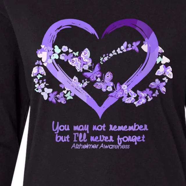 You May Not Remember AlzheimerS Disease Womens Cotton Relaxed Long Sleeve T-Shirt