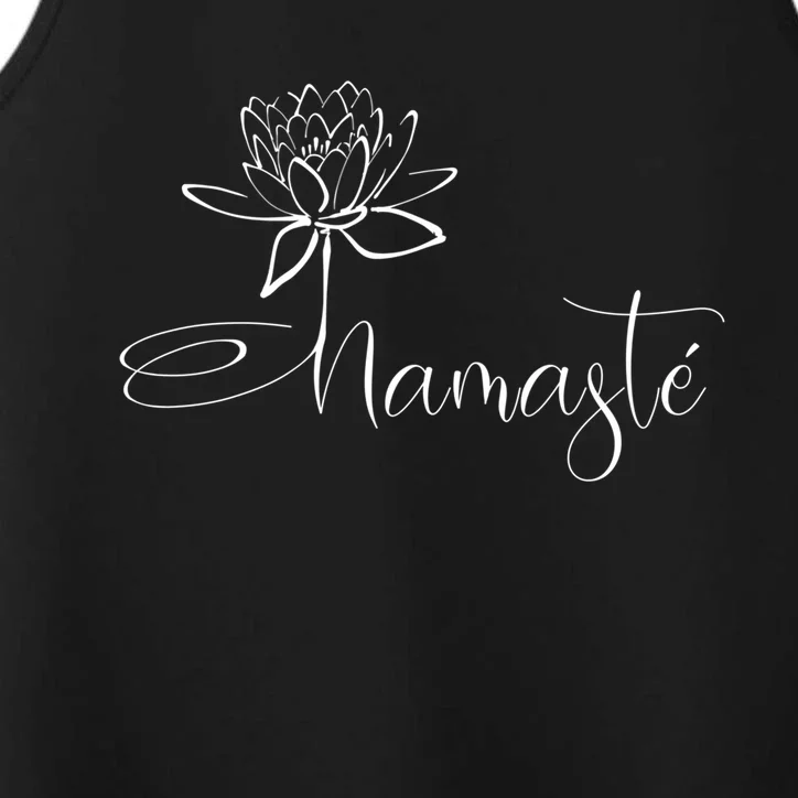 Yoga Mamas Outfit Namasté Lotus Flower Black Great Gift Performance Tank