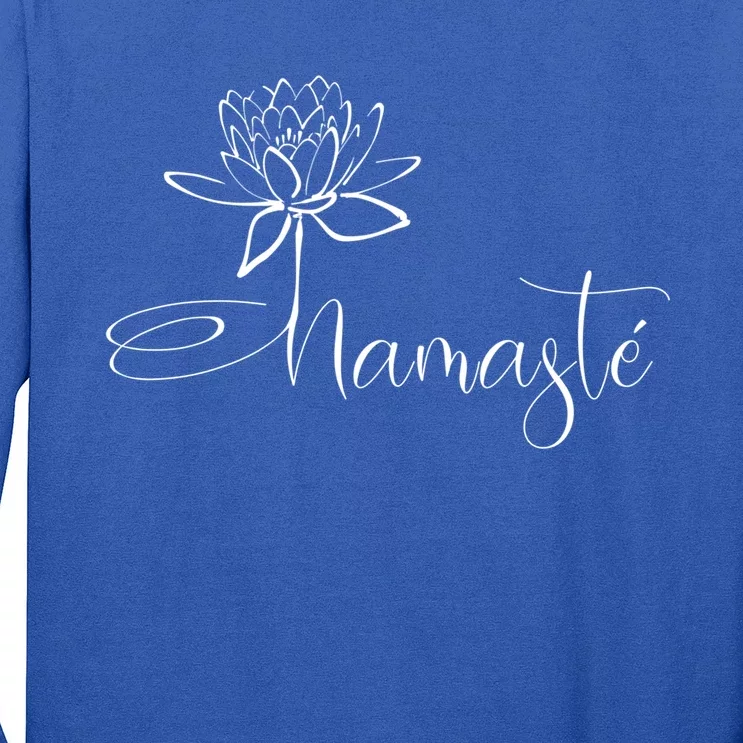 Yoga Mamas Outfit Namasté Lotus Flower Black Great Gift Long Sleeve Shirt