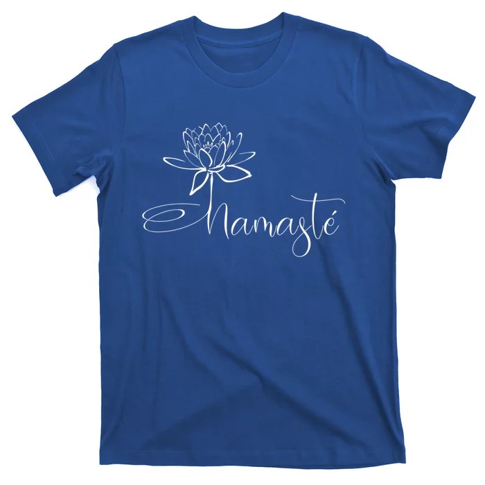 Yoga Mamas Outfit Namasté Lotus Flower Black Gift T-Shirt