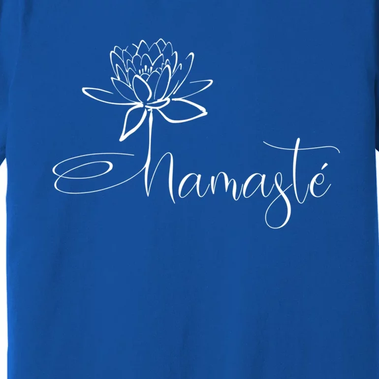 Yoga Mamas Outfit Namasté Lotus Flower Black Gift Premium T-Shirt