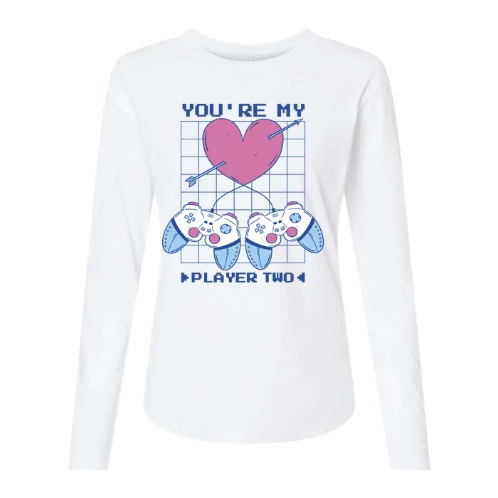 You're My Player Two Gamer Womens Cotton Relaxed Long Sleeve T-Shirt