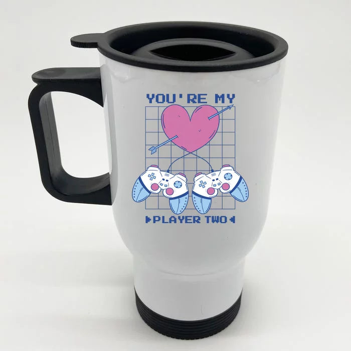 You're My Player Two Gamer Front & Back Stainless Steel Travel Mug