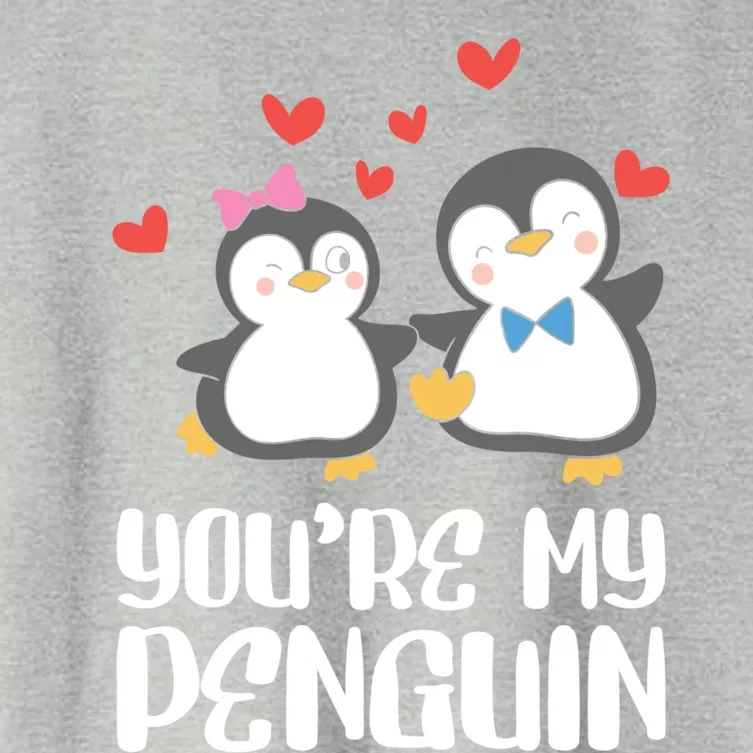 You're My Penguin Valentines Day Couples In Love Meaningful Gift Women's Crop Top Tee