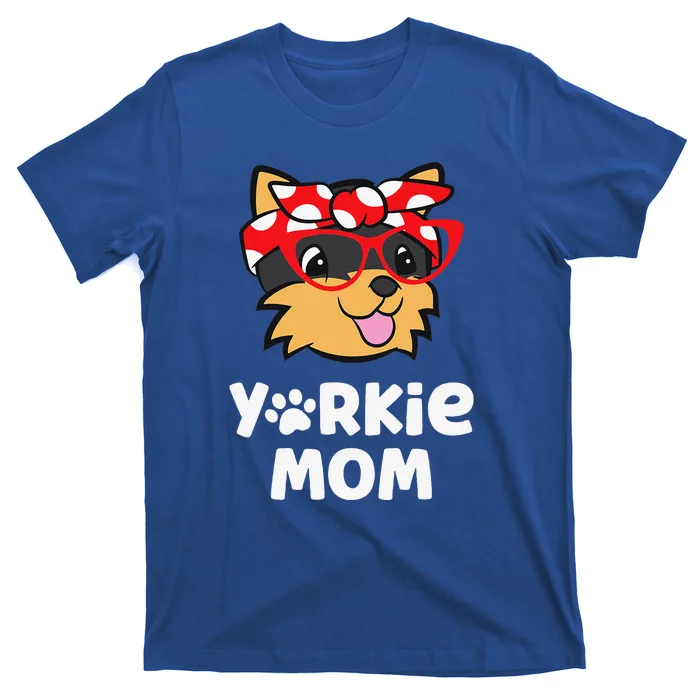 Yorkie Mom Proud Yorkshire Terrier Mama Mom T-Shirt