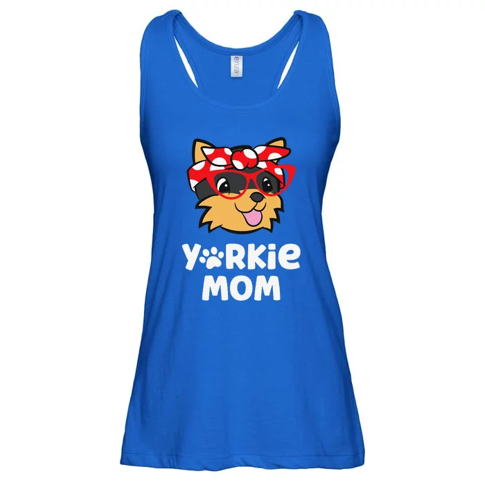 Yorkie Mom Proud Yorkshire Terrier Mama Mom Ladies Essential Flowy Tank