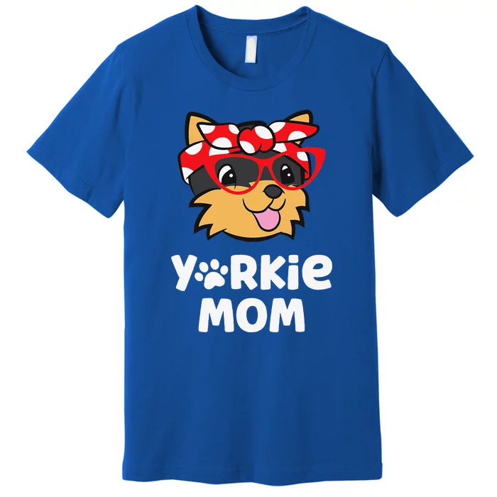 Yorkie Mom Proud Yorkshire Terrier Mama Mom Premium T-Shirt