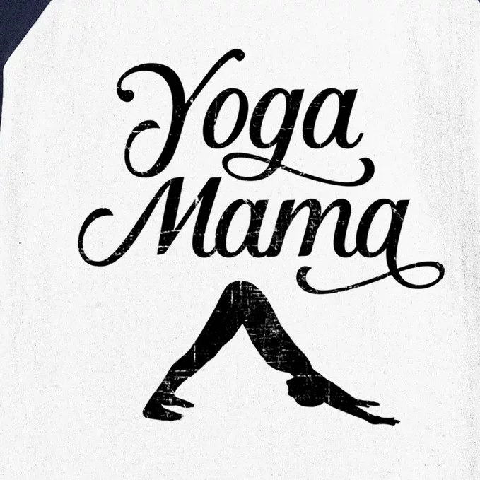 Yoga Mama Pretty Text And Graphic Design Gift Baseball Sleeve Shirt