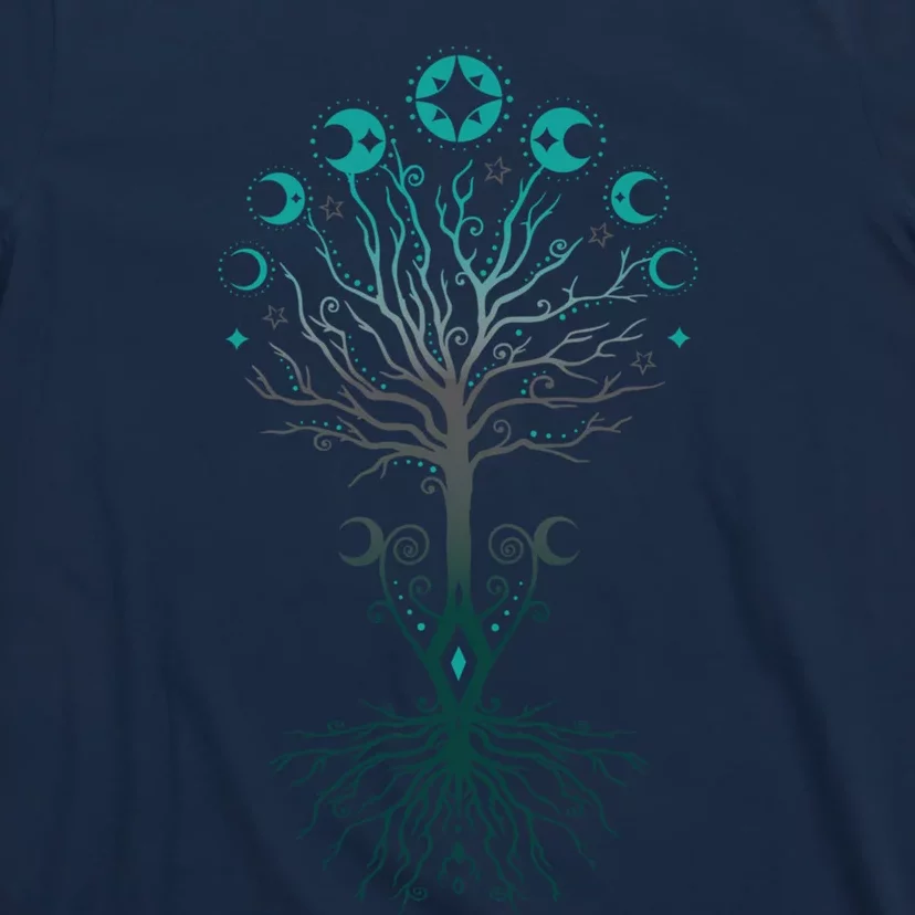 Yggdrasil Moon Phases Tree Of Life Premium T-Shirt