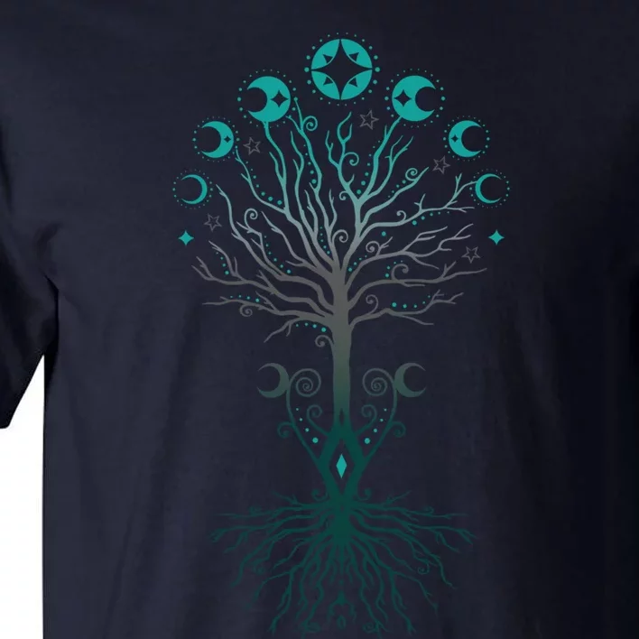 Yggdrasil Moon Phases Tree Of Life Premium Tall T-Shirt