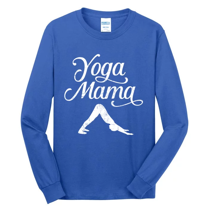 Yoga Mama Pretty Text And Graphic Design Gift Tall Long Sleeve T-Shirt