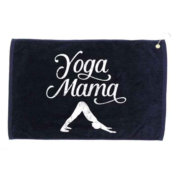 Yoga Mama Pretty Text And Graphic Design Gift Grommeted Golf Towel