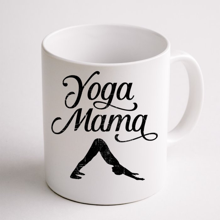 Yoga Mama Pretty Text And Graphic Design Gift Front & Back Coffee Mug