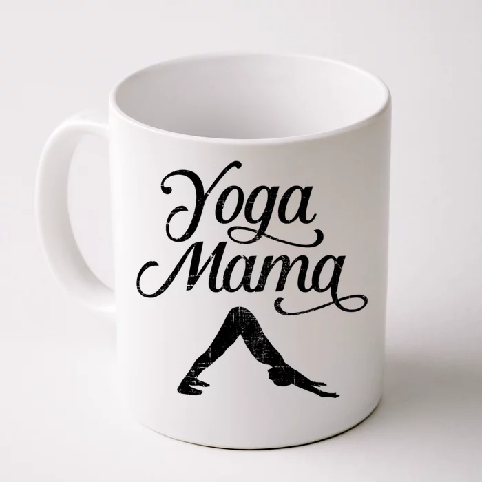 Yoga Mama Pretty Text And Graphic Design Gift Front & Back Coffee Mug