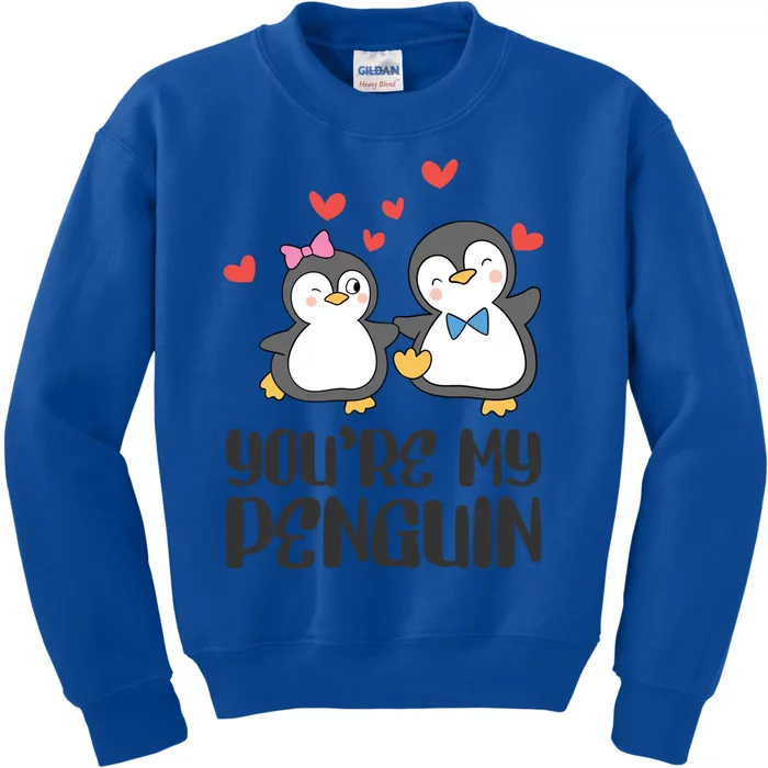 You're My Penguin Valentines Day Couples In Love Gift Kids Sweatshirt