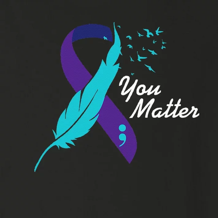 You Matter Ribbon Suicide Awareness Mental Health Toddler Long Sleeve Shirt