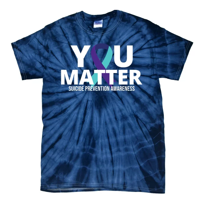 You Matter Suicide Prevention Awareness Ribbon Tie-Dye T-Shirt