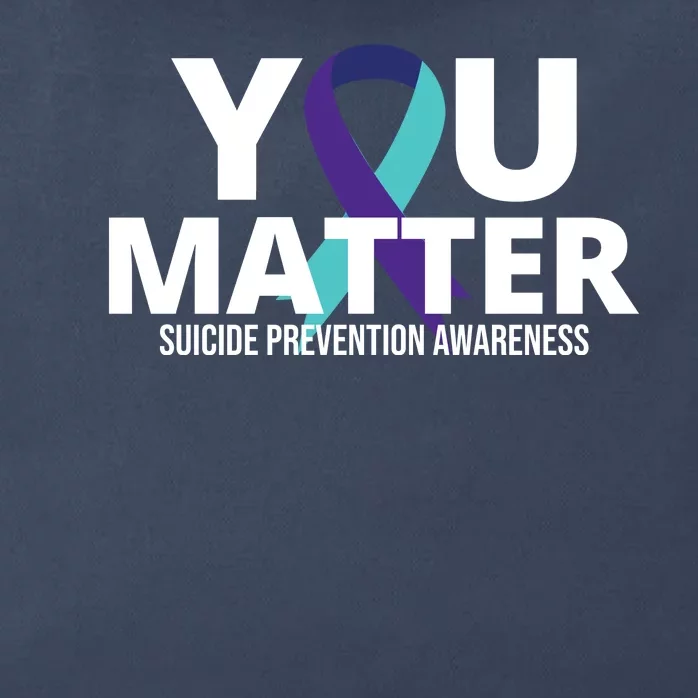 You Matter Suicide Prevention Awareness Ribbon Zip Tote Bag