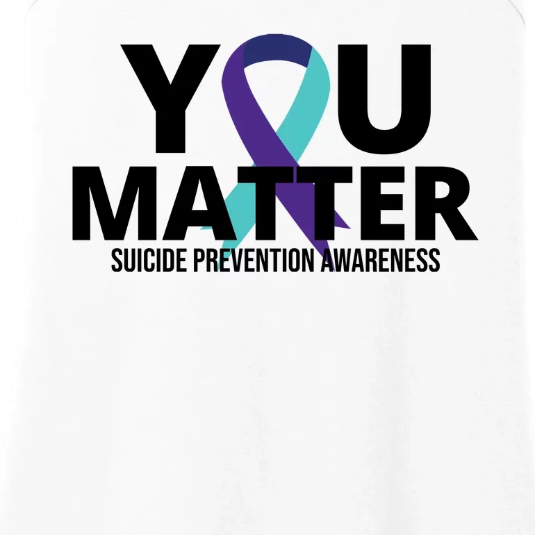 You Matter Suicide Prevention Awareness Ribbon Ladies Essential Tank