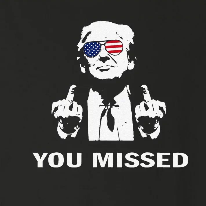 You Missed Shot Republican Pro Trump President 2024 Toddler Long Sleeve Shirt