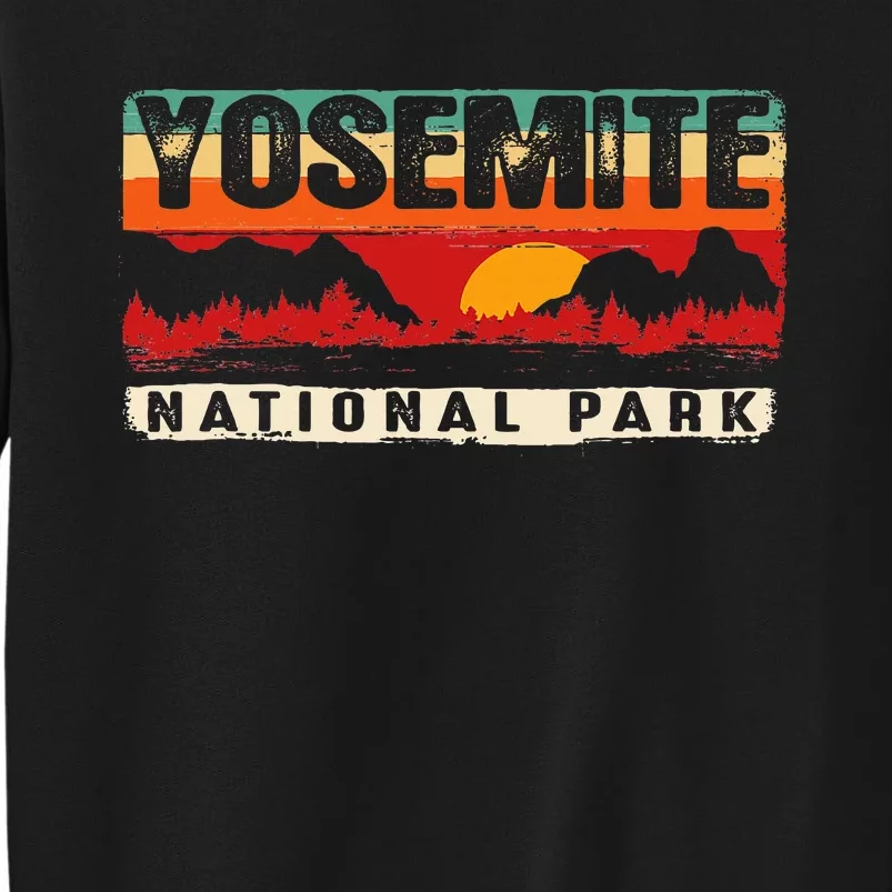 Yosemite Mountain Sunset Yosemite National Park Tall Sweatshirt