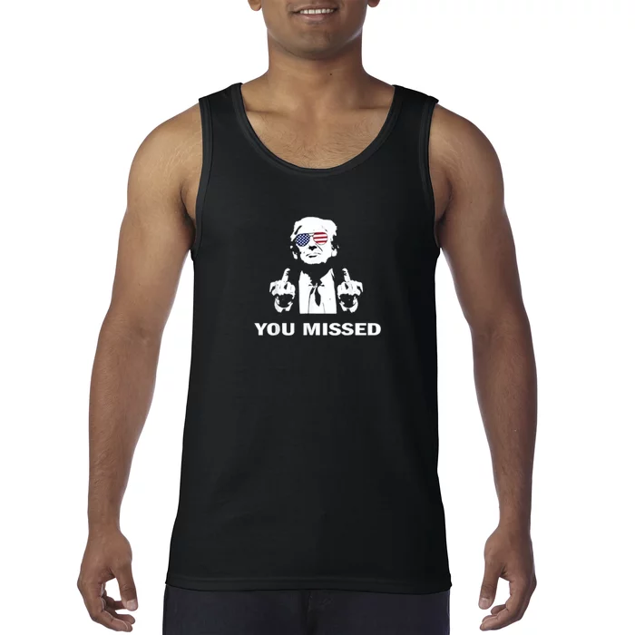 You Missed Shot Republican Pro Trump President 2024 Tank Top